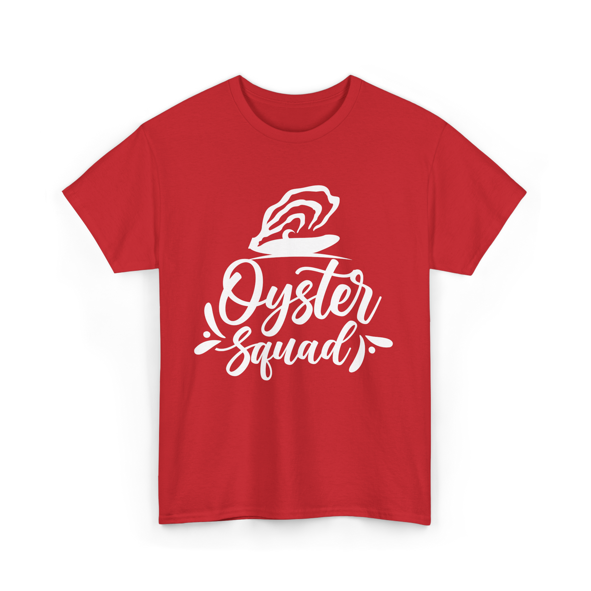 Oyster Squad Oyster Shucking T-Shirt - Red