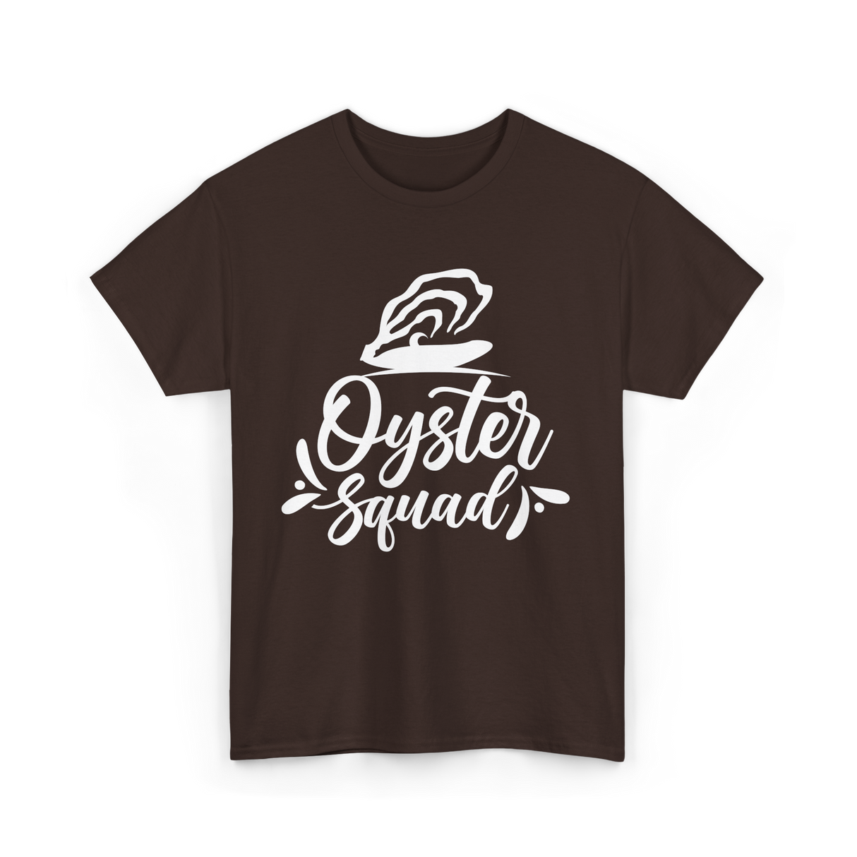 Oyster Squad Oyster Shucking T-Shirt - Dark Chocolate