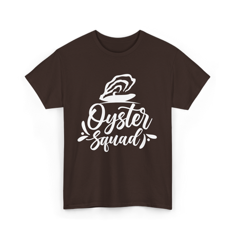 Oyster Squad Oyster Shucking T-Shirt - Dark Chocolate