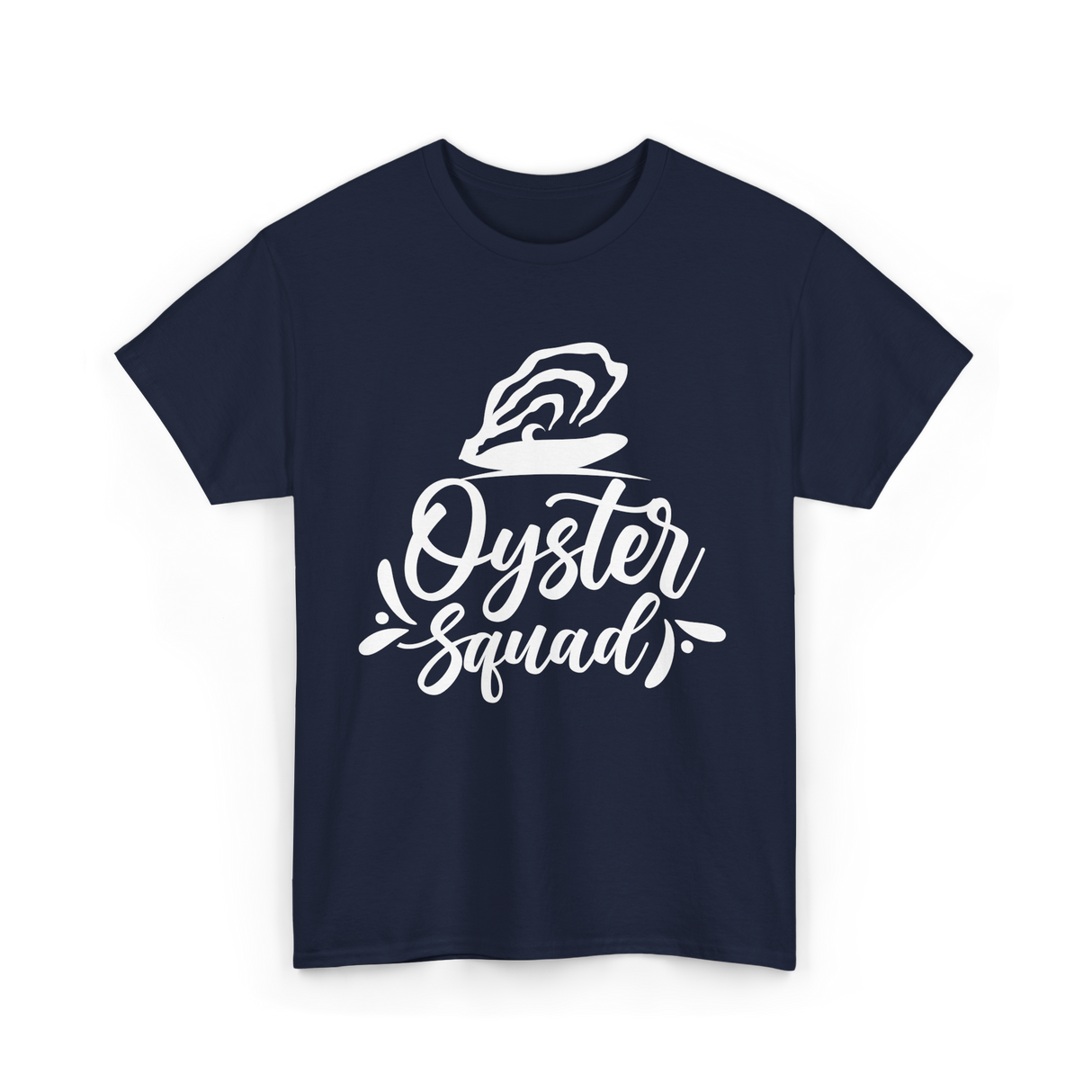 Oyster Squad Oyster Shucking T-Shirt - Navy