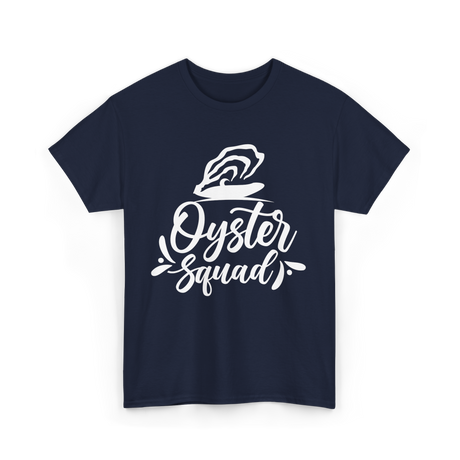 Oyster Squad Oyster Shucking T-Shirt - Navy