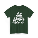 Oyster Squad Oyster Shucking T-Shirt - Forest Green