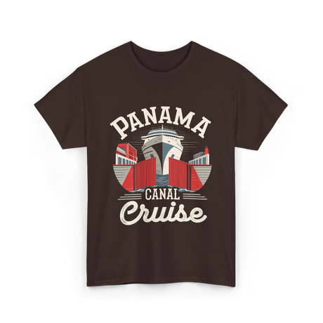 Panama Canal Cruise Nautical Adventure T-Shirt - Dark Chocolate