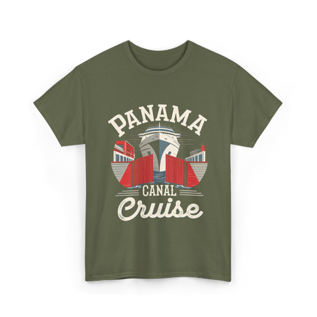 Panama Canal Cruise Nautical Adventure T-Shirt - Military Green