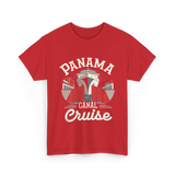 Panama Canal Cruise Nautical Adventure T-Shirt - Red