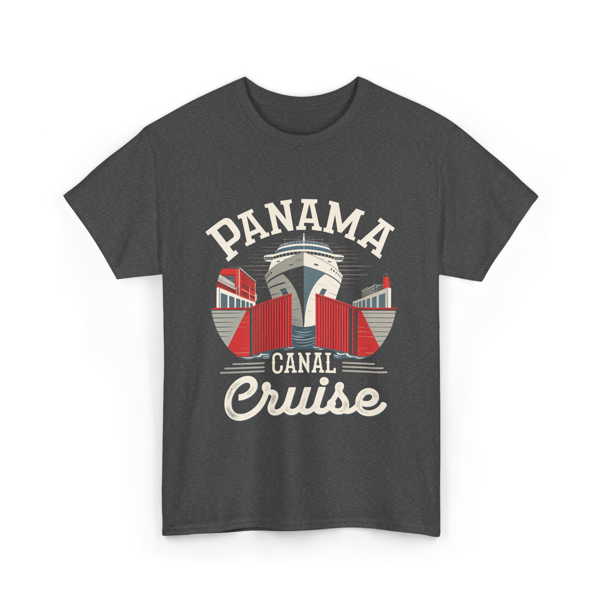 Panama Canal Cruise Nautical Adventure T-Shirt - Dark Heather