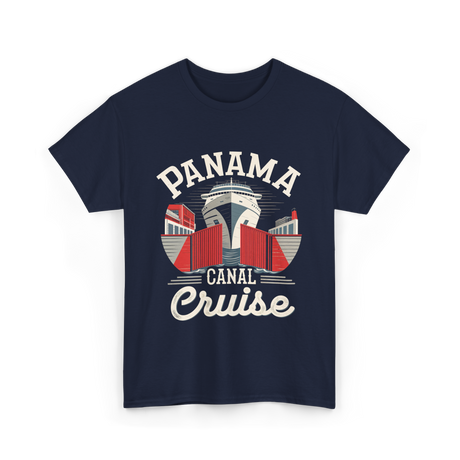 Panama Canal Cruise Nautical Adventure T-Shirt - Navy