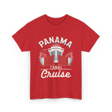 Panama Canal Cruise Travel T-Shirt - Red