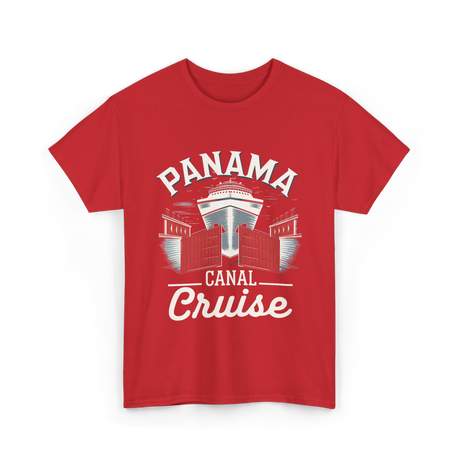 Panama Canal Cruise Travel T-Shirt - Red