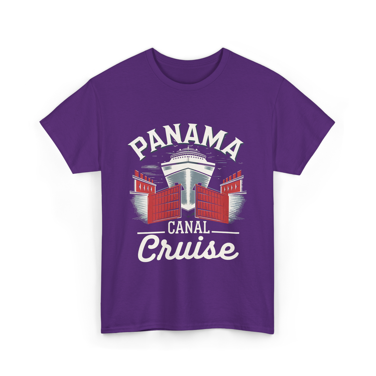 Panama Canal Cruise Travel T-Shirt - Purple