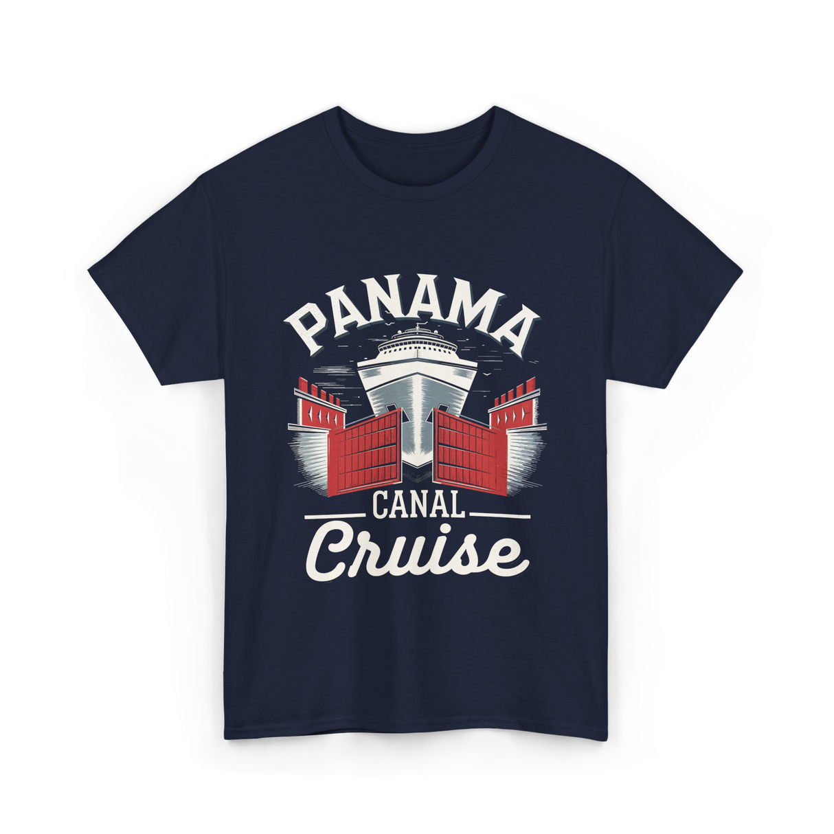 Panama Canal Cruise Travel T-Shirt - Navy