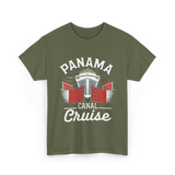 Panama Canal Cruise Travel T-Shirt - Military Green