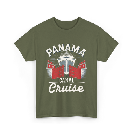 Panama Canal Cruise Travel T-Shirt - Military Green