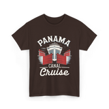 Panama Canal Cruise Travel T-Shirt - Dark Chocolate