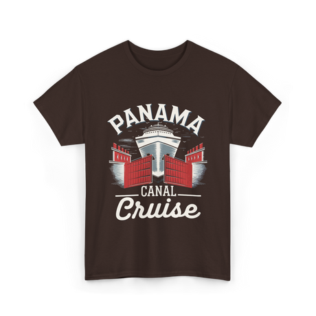 Panama Canal Cruise Travel T-Shirt - Dark Chocolate