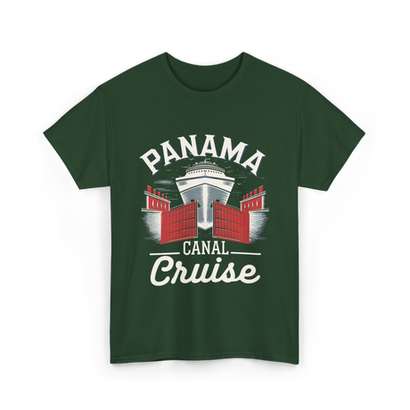 Panama Canal Cruise Travel T-Shirt - Forest Green