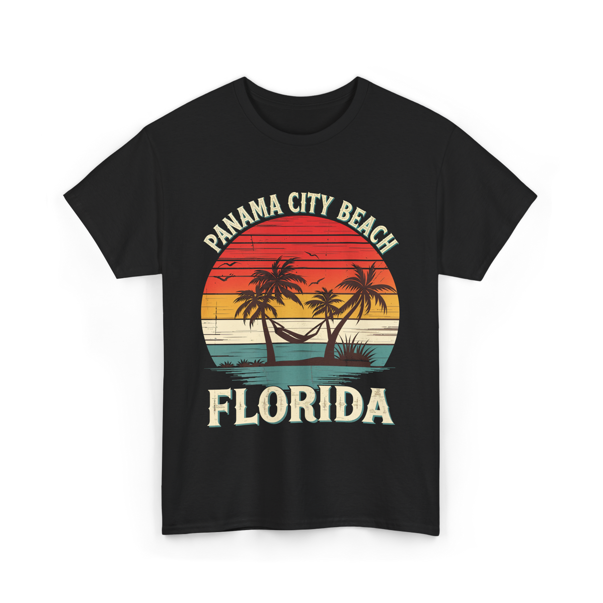 Panama City Beach Florida Vacation T-Shirt - Black