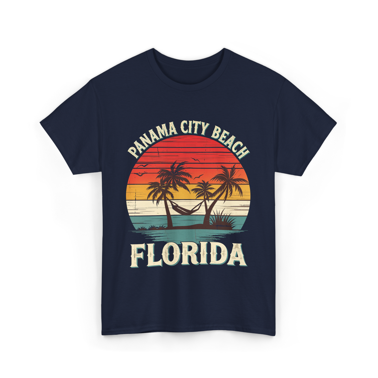 Panama City Beach Florida Vacation T-Shirt - Navy