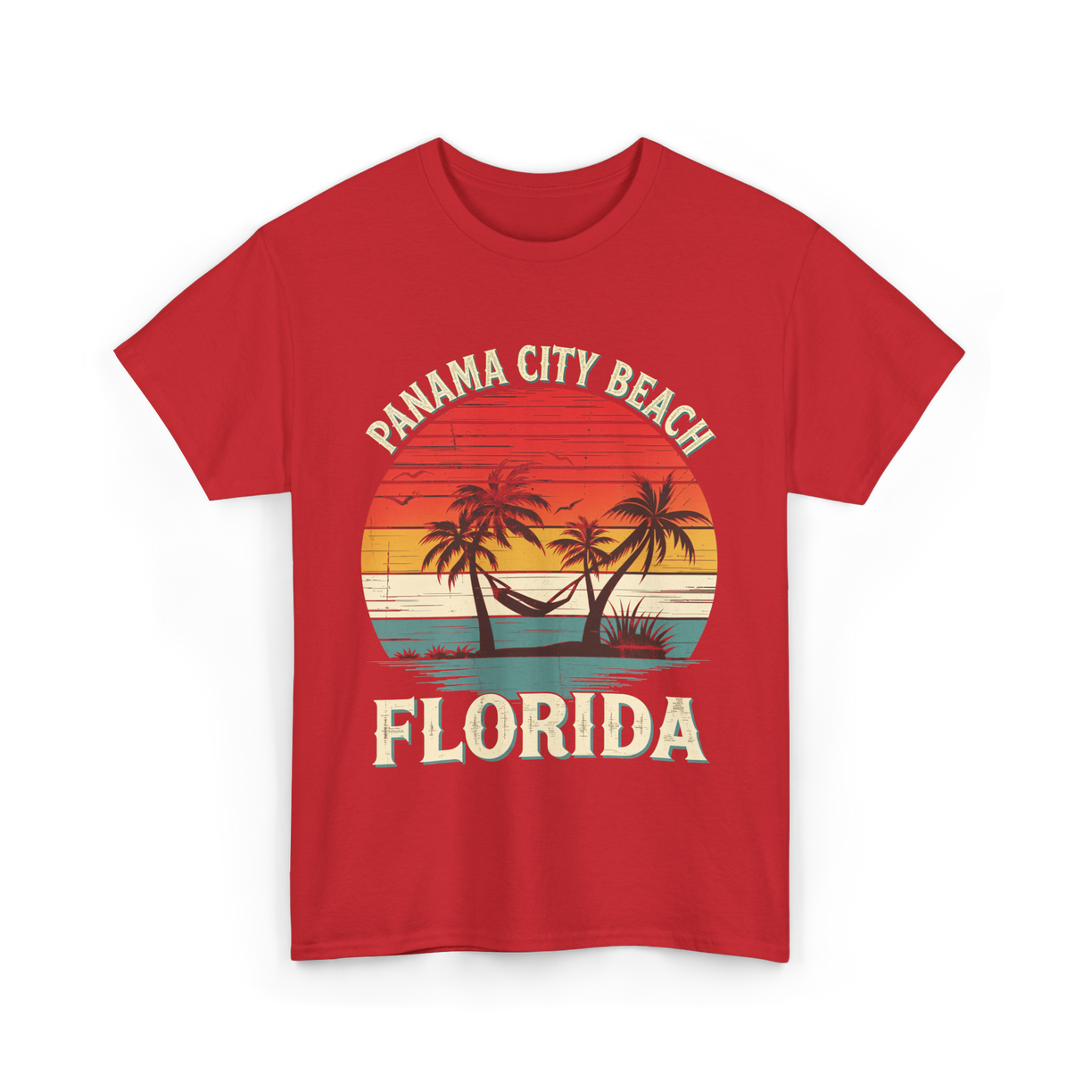 Panama City Beach Florida Vacation T-Shirt - Red