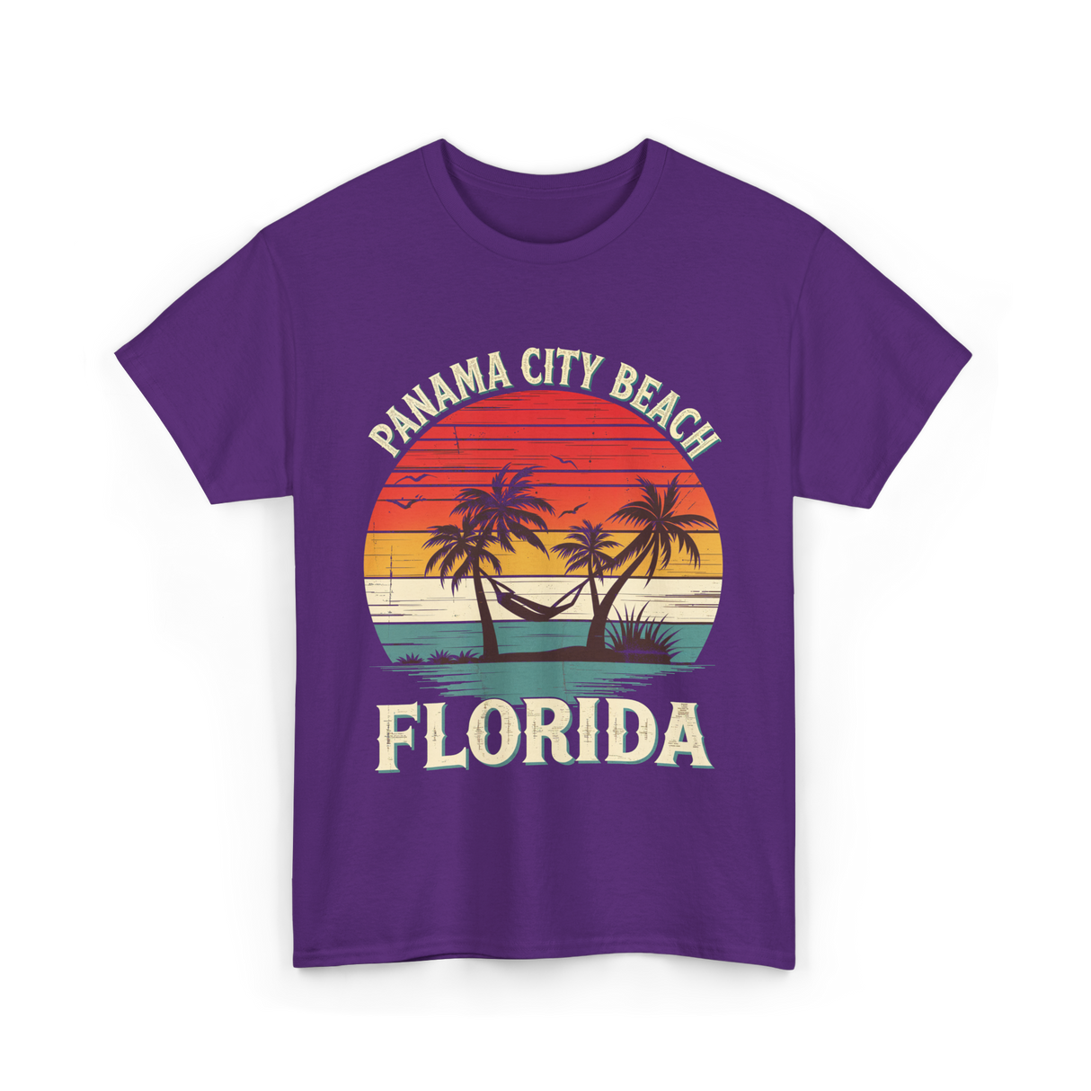 Panama City Beach Florida Vacation T-Shirt - Purple