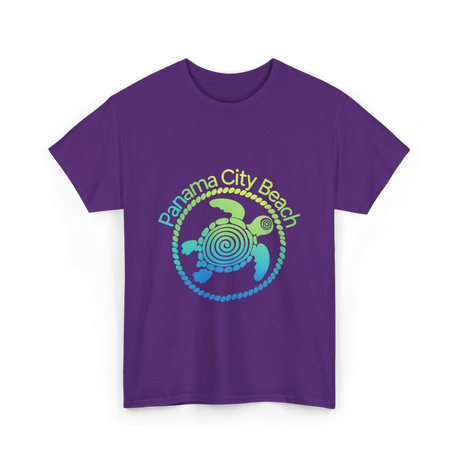 Panama City Beach Turtle Ocean T-Shirt - Purple