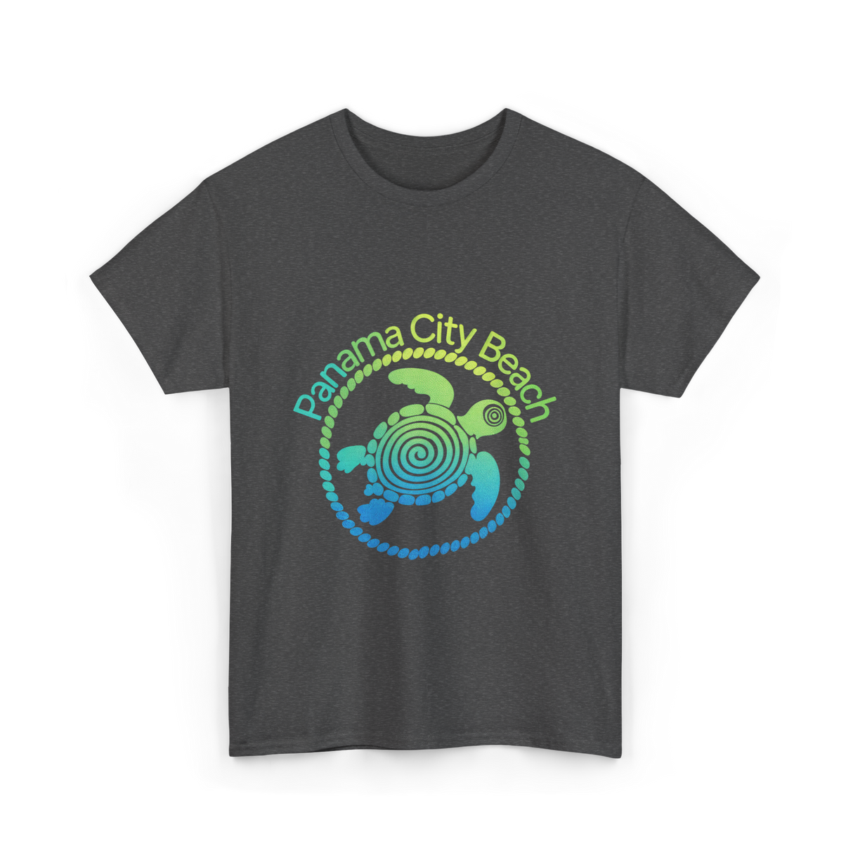 Panama City Beach Turtle Ocean T-Shirt - Dark Heather