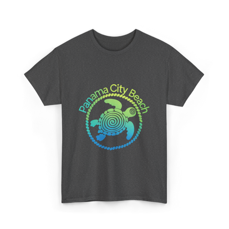 Panama City Beach Turtle Ocean T-Shirt - Dark Heather