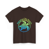 Panama City Beach Turtle Ocean T-Shirt - Dark Chocolate