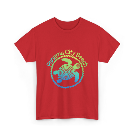 Panama City Beach Turtle Ocean T-Shirt - Red