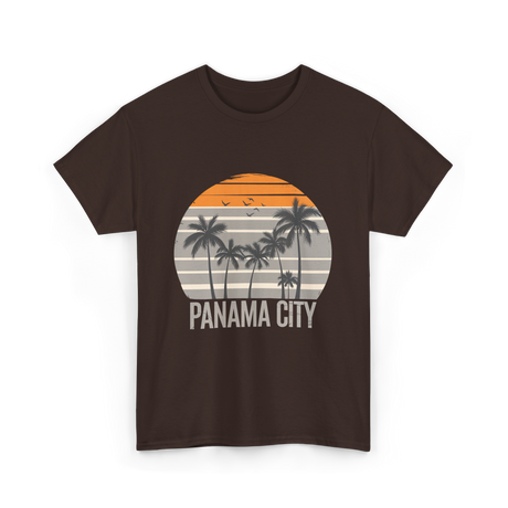 Panama City Beach Vacation T-Shirt - Dark Chocolate