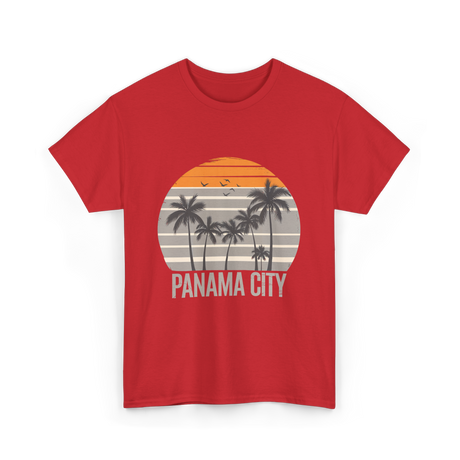 Panama City Beach Vacation T-Shirt - Red