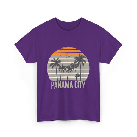 Panama City Beach Vacation T-Shirt - Purple