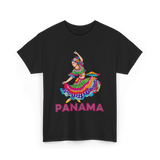 Panama Cultural Dancing Panama T-Shirt - Black