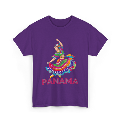 Panama Cultural Dancing Panama T-Shirt - Purple