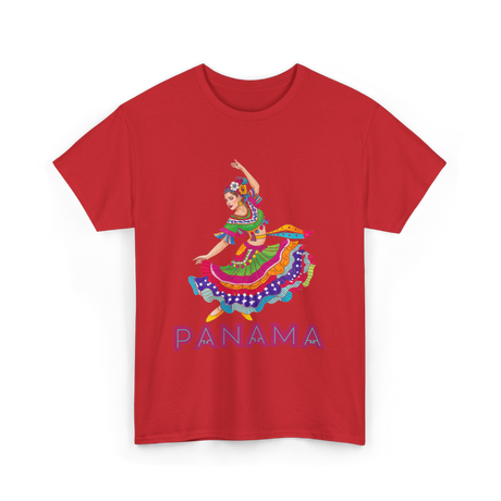 Panama Cultural Dancing Panama T-Shirt - Red