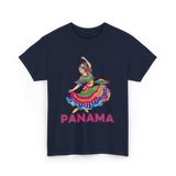 Panama Cultural Dancing Panama T-Shirt - Navy