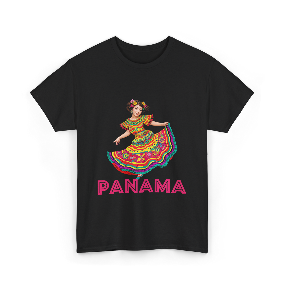 Panama Cultural Pride Panama T-Shirt - Black