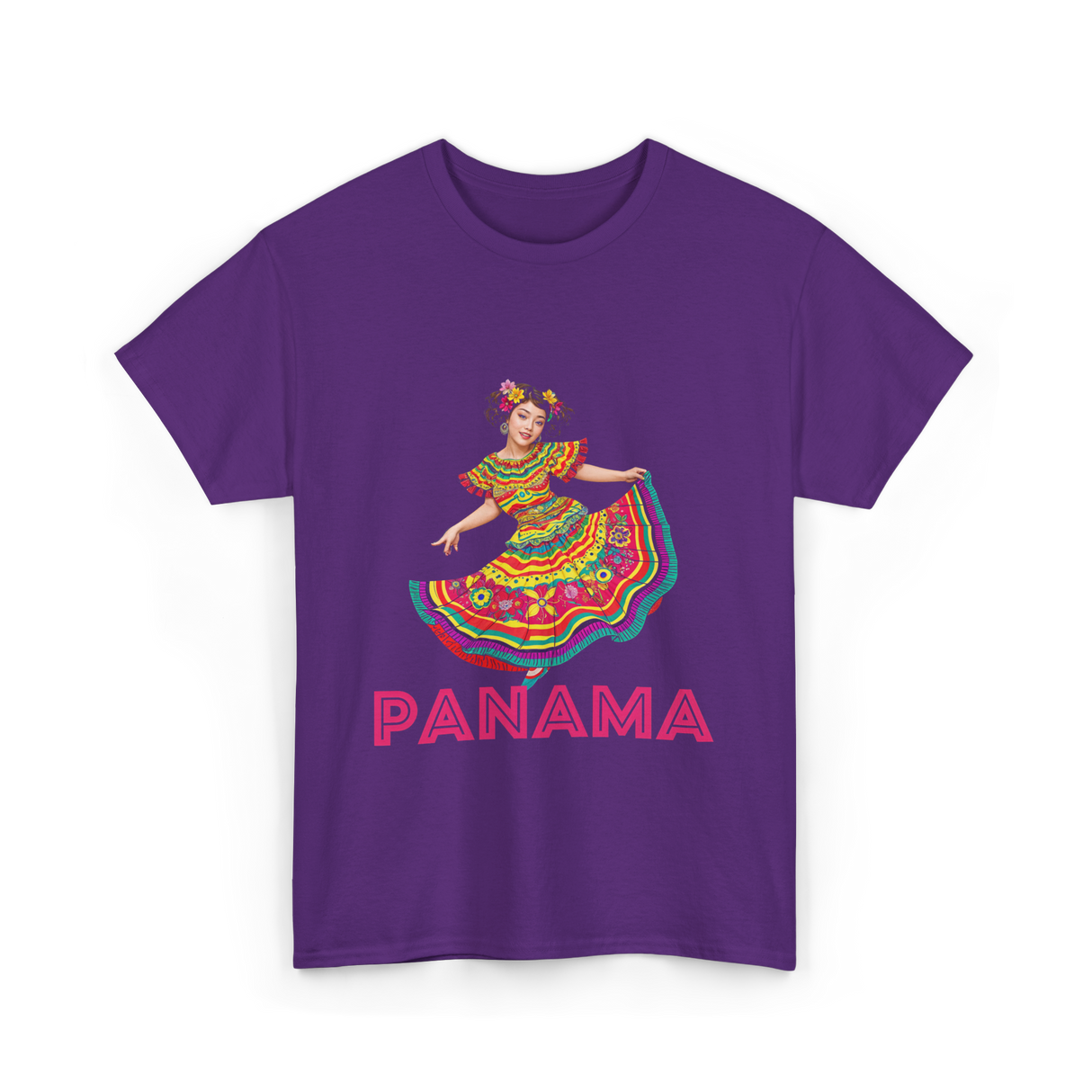 Panama Cultural Pride Panama T-Shirt - Purple