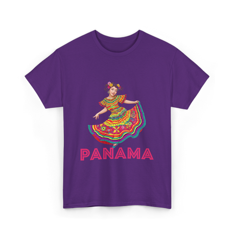 Panama Cultural Pride Panama T-Shirt - Purple