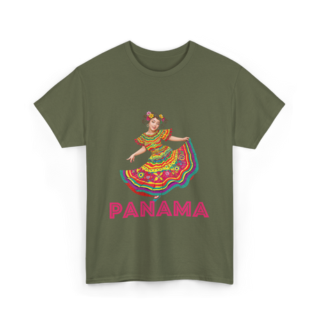 Panama Cultural Pride Panama T-Shirt - Military Green