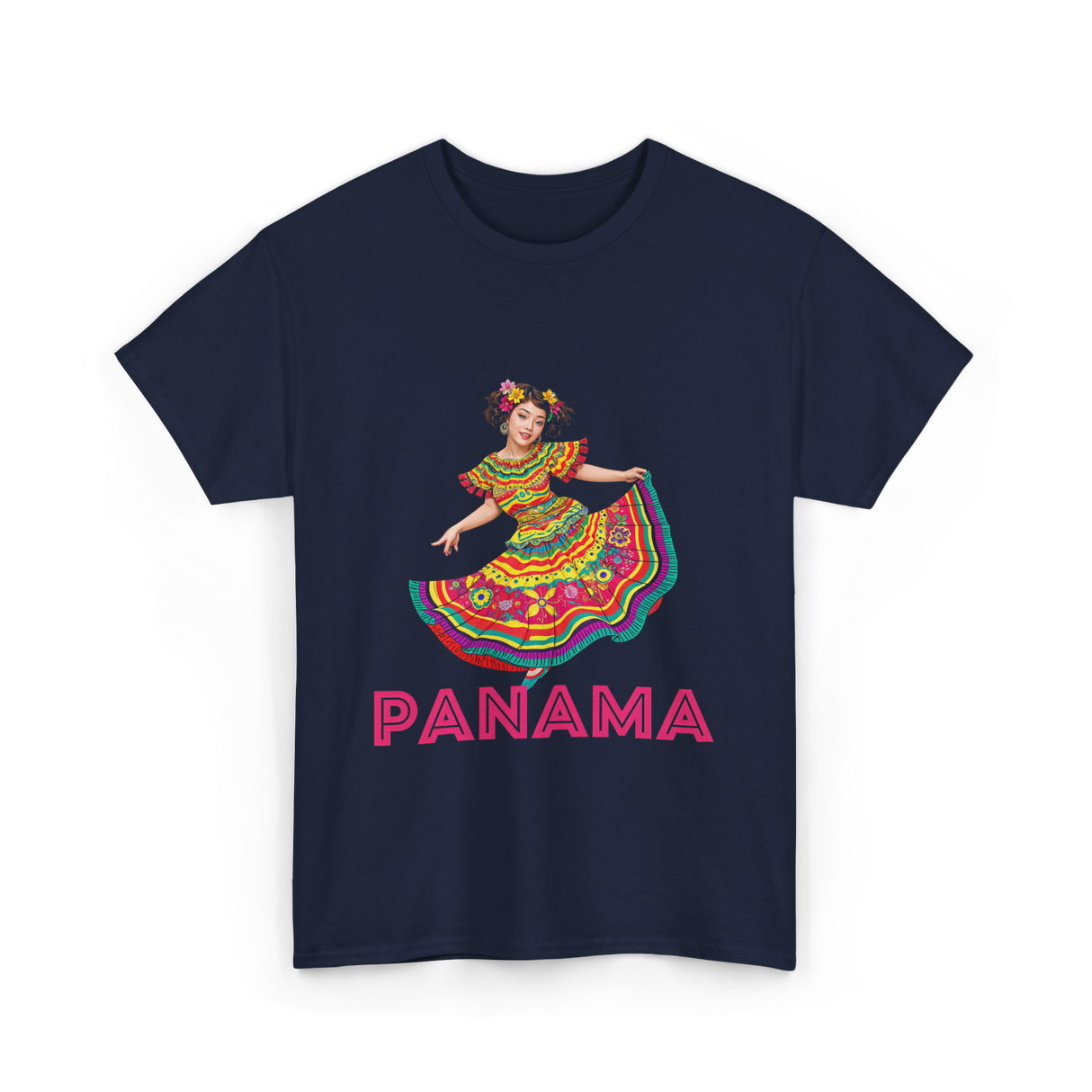 Panama Cultural Pride Panama T-Shirt - Navy