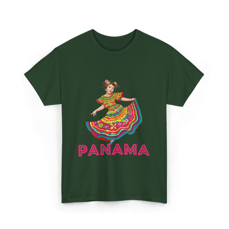 Panama Cultural Pride Panama T-Shirt - Forest Green