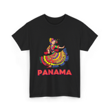 Panama Dance Colorful Culture T-Shirt - Black