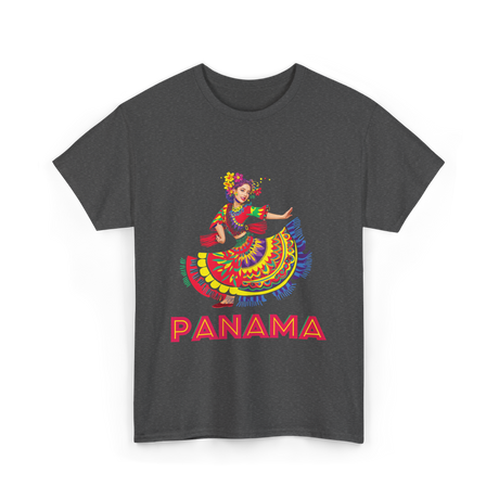 Panama Dance Colorful Culture T-Shirt - Dark Heather