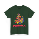 Panama Dance Colorful Culture T-Shirt - Forest Green