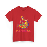 Panama Dance Colorful Culture T-Shirt - Red