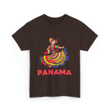 Panama Dance Colorful Culture T-Shirt - Dark Chocolate