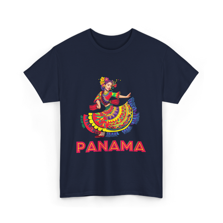 Panama Dance Colorful Culture T-Shirt - Navy