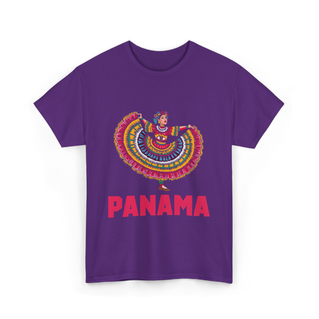 Panama Dance Culture Folk Art T-Shirt - Purple