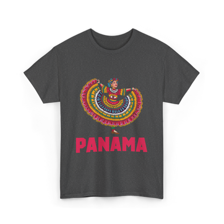 Panama Dance Culture Folk Art T-Shirt - Dark Heather